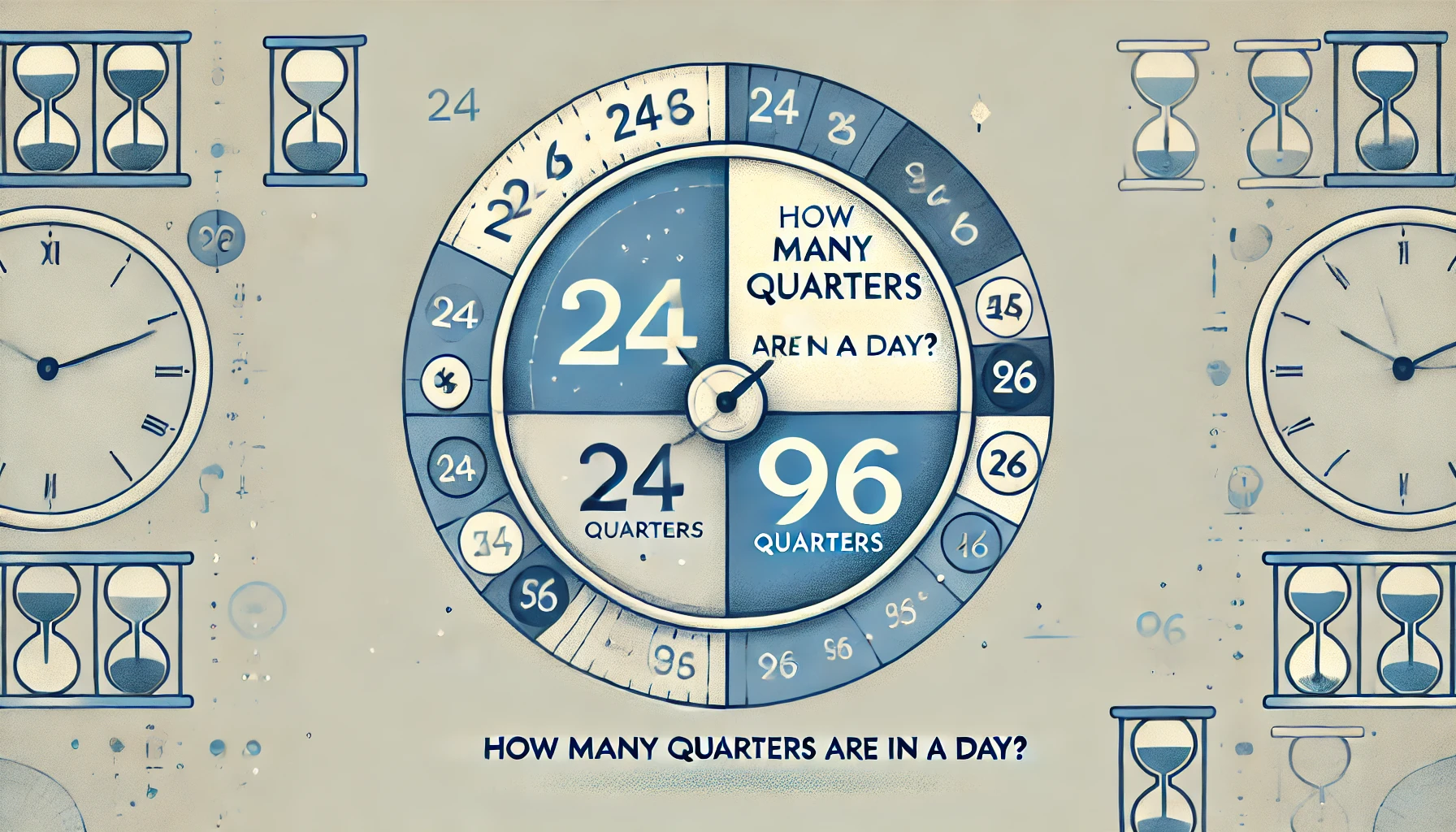 Hoeveel kwartieren zitten er in een dag?