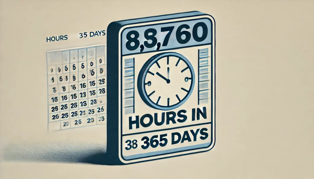 Hoeveel uur zitten er in 365 dagen